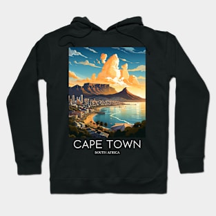 A Pop Art Travel Print of Cape Town - South Africa Hoodie